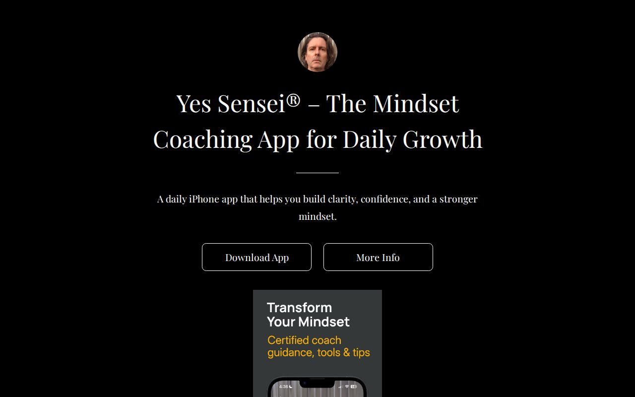 Sy Senseii Yes Sensei – Daily Mindset Coaching App for Personal Growth